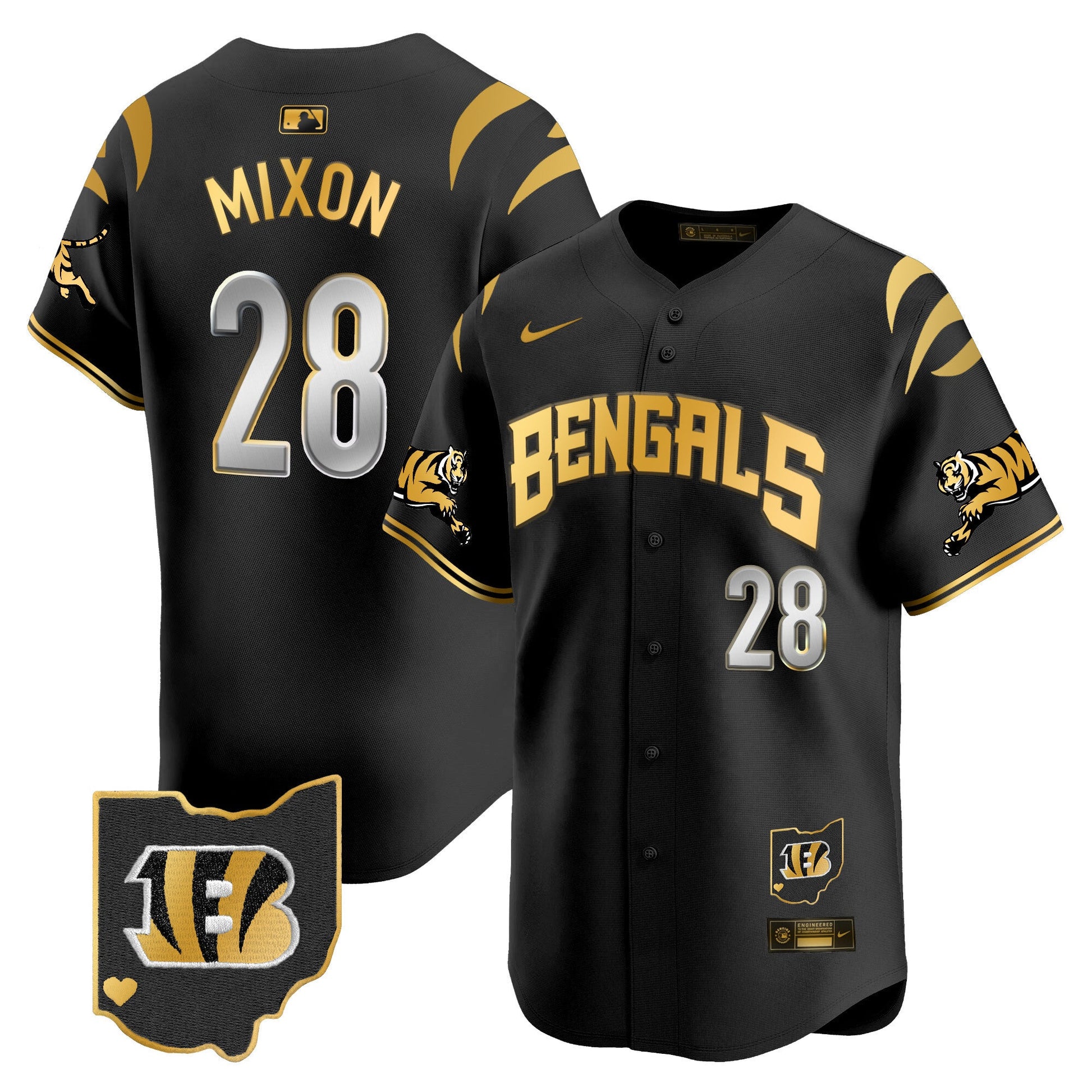 Men's Bengals Vapor Premier Limited Jersey - All Stitched