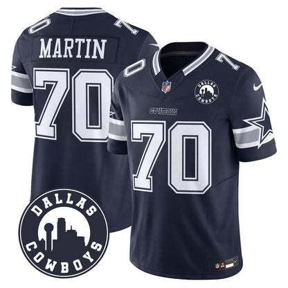 Cowboys "Dallas City" Patch Vapor Limited Jersey - All Stitched