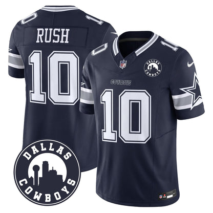 Cowboys "Dallas City" Patch Vapor Limited Jersey - All Stitched