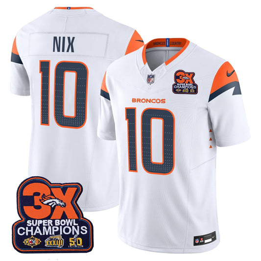 DEN 3-Time Champions Patch Vapor Limited Jersey - All Stitched