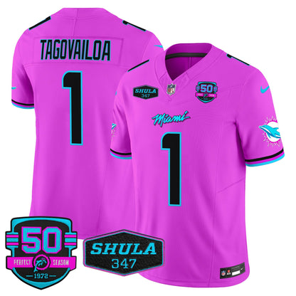 Dolphins "Miami Vice" Vapor Limited Jersey V4 - All Stitched
