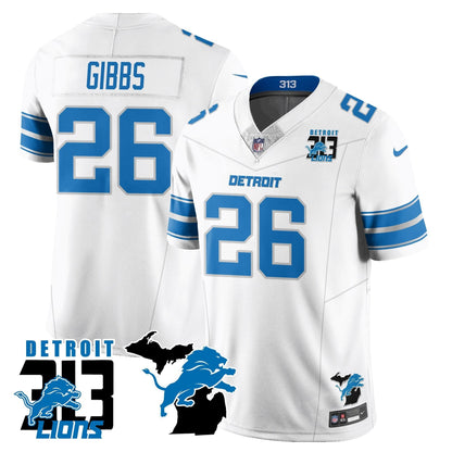 Lions 313 King Of The North Jersey - All Stitched