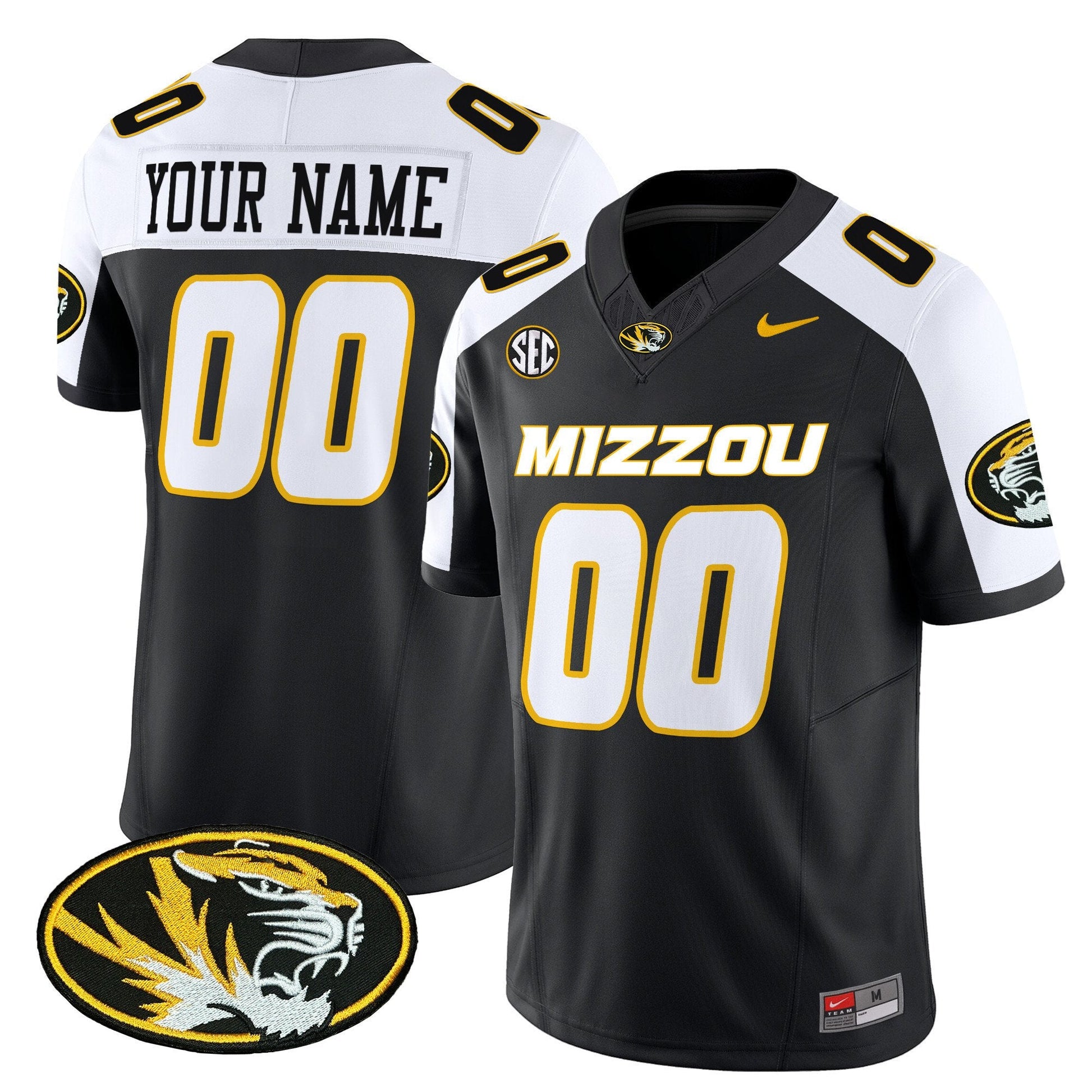 Missouri Tigers 2025 Vapor Limited Custom Jersey - All Stitched