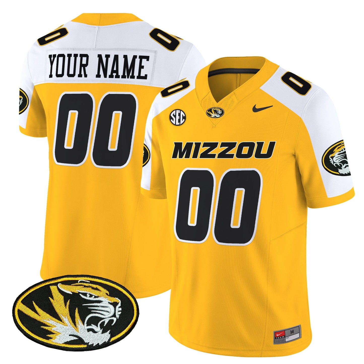 Missouri Tigers Vapor Limited Custom Jersey - All Stitched