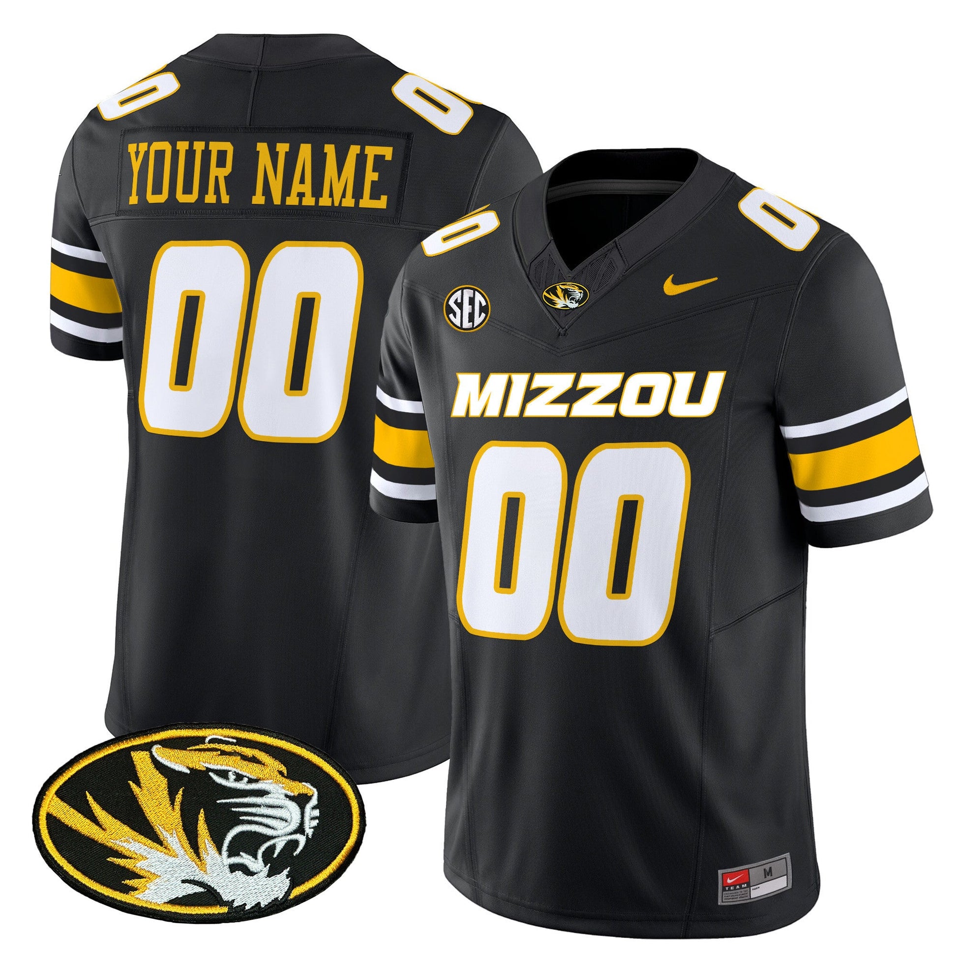 Missouri Tigers 2025 Vapor Limited Custom Jersey - All Stitched