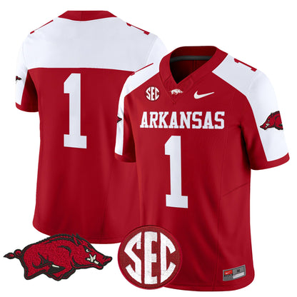 Arkansas Razorbacks Vapor Limited Jersey - All Stitched