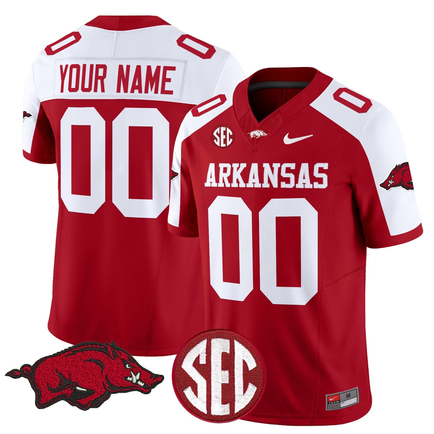 Arkansas Razorbacks Vapor Limited Custom Jersey - All Stitched