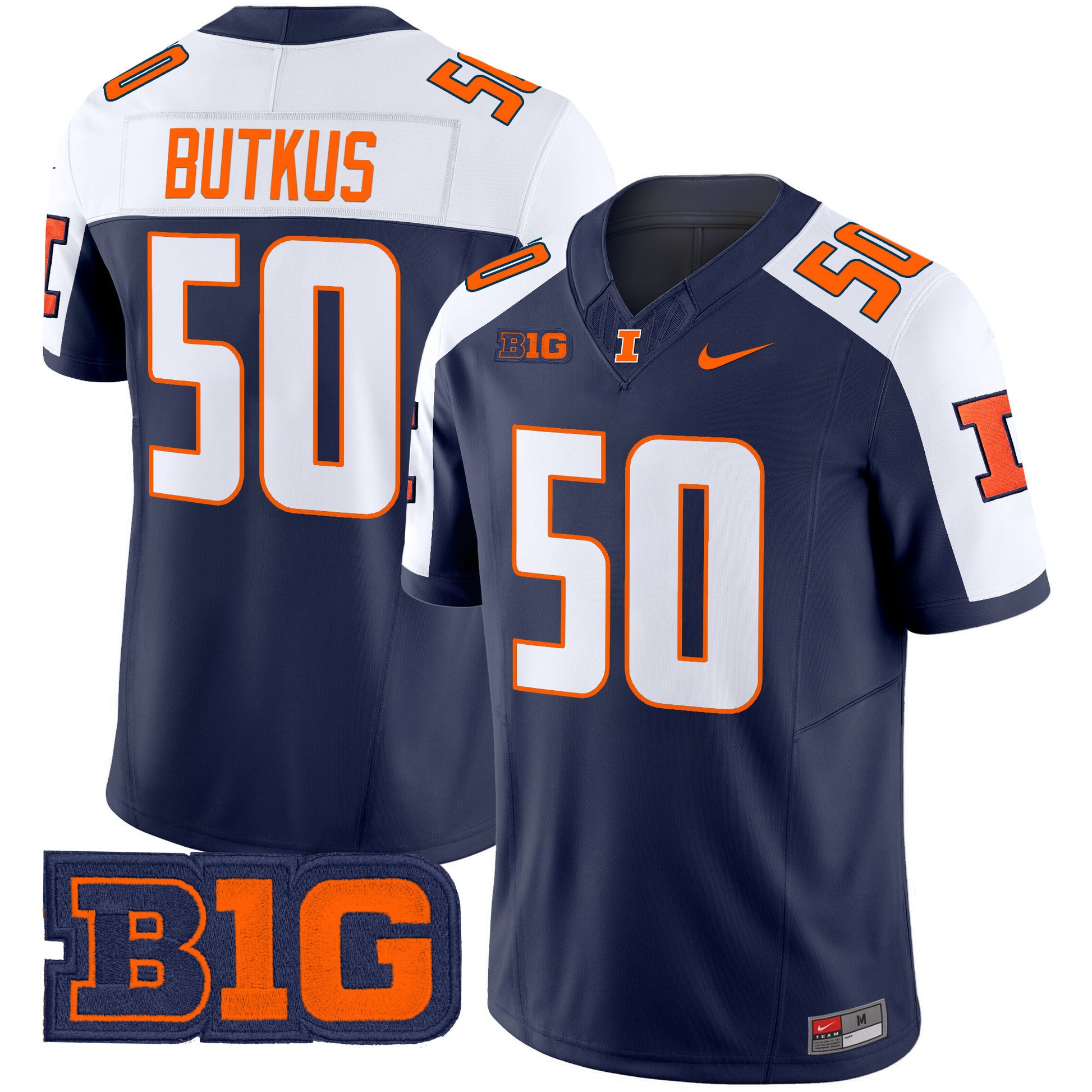 Men's Illinois Fighting Illini 2025 Vapor Limited Jersey - All Stitched