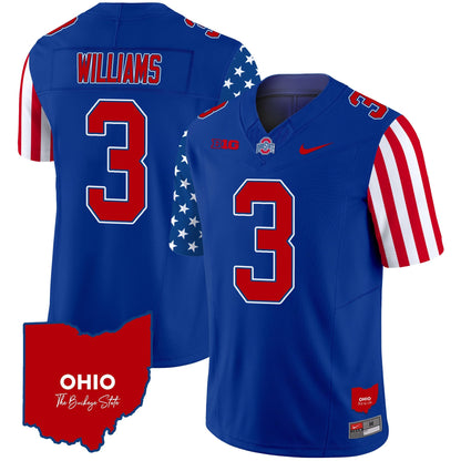 Men's Ohio State Buckeyes American Style Vapor Limited Jersey - All Stitched