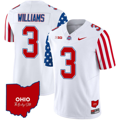 Men's Ohio State Buckeyes American Style Vapor Limited Jersey - All Stitched