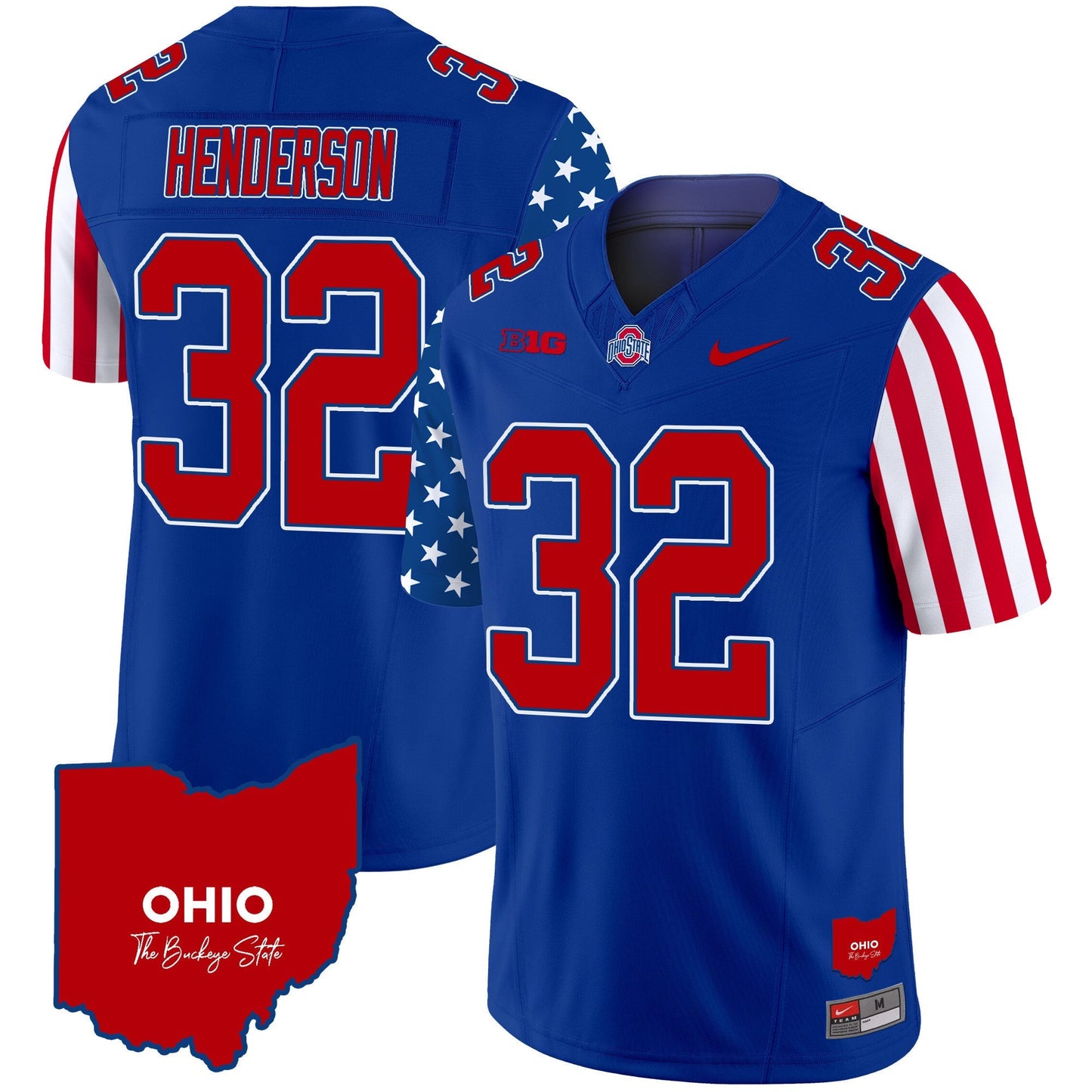Men's Ohio State Buckeyes American Style Vapor Limited Jersey - All Stitched