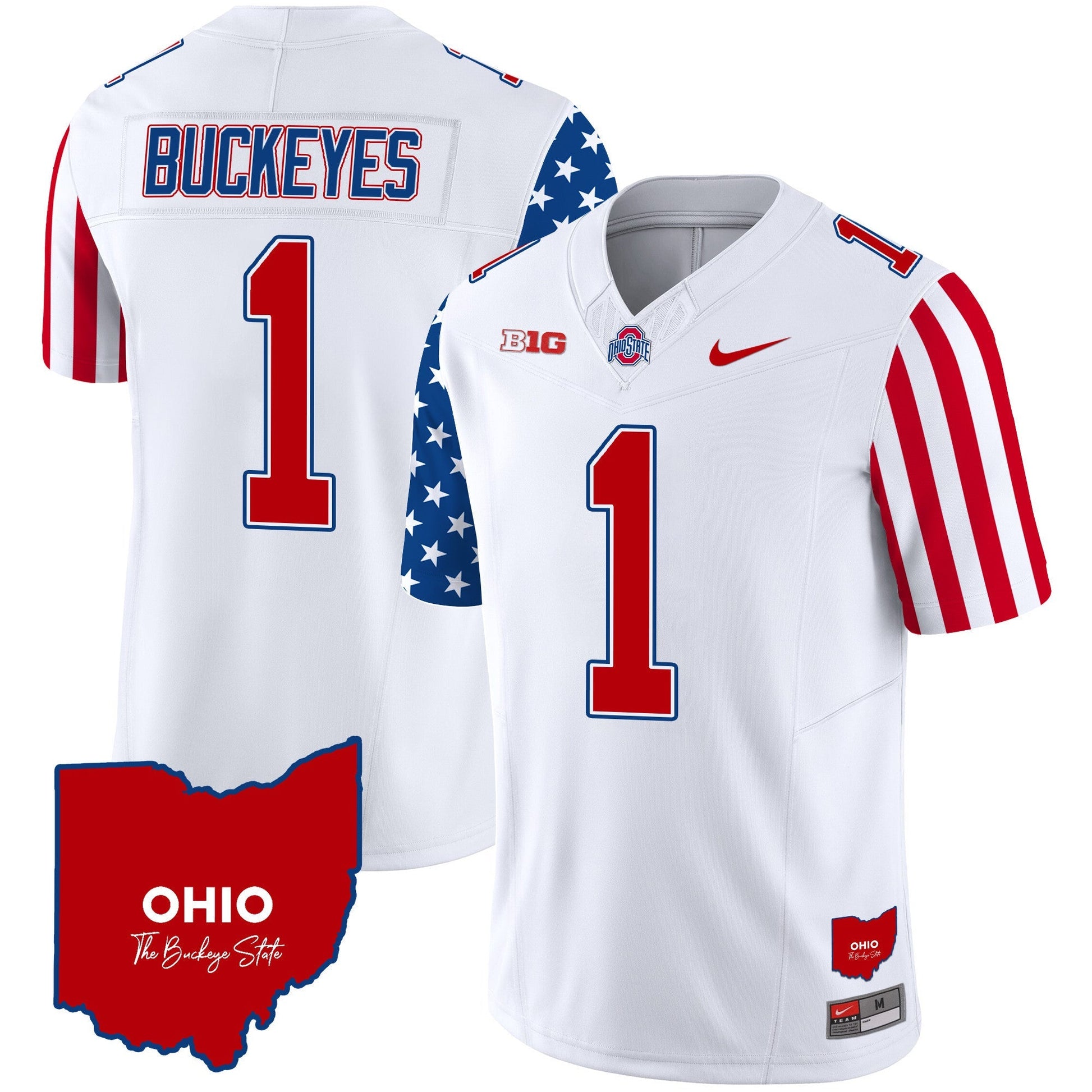 Men's Ohio State Buckeyes American Style Vapor Limited Jersey - All Stitched