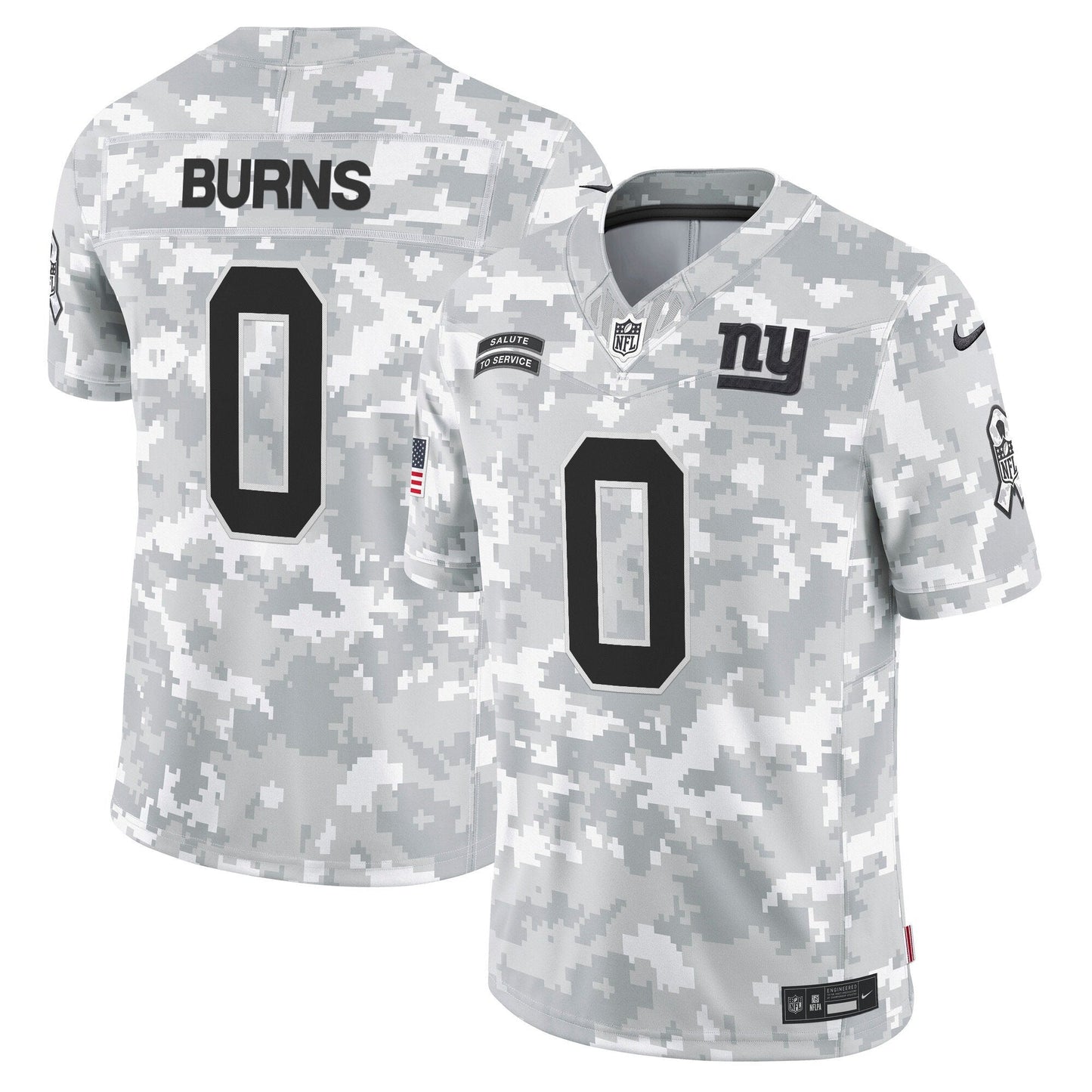 New York Giants 2024 Salute to Service Vapor Limited Jersey - Arctic Camo - All stitched