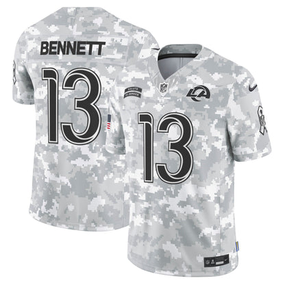 Rams 2024 Salute to Service Vapor Limited Jersey - Arctic Camo - All Stitched