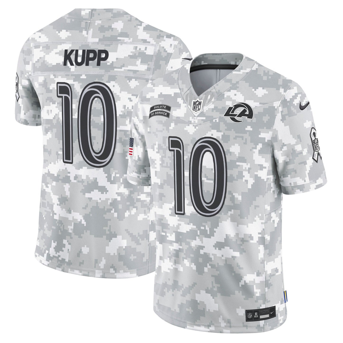 Rams 2024 Salute to Service Vapor Limited Jersey - Arctic Camo - All Stitched