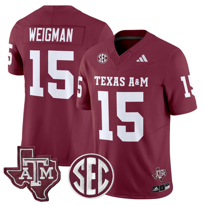 Men's Texas A&M Aggies 2025 Vapor Limited Jersey - All Stitched