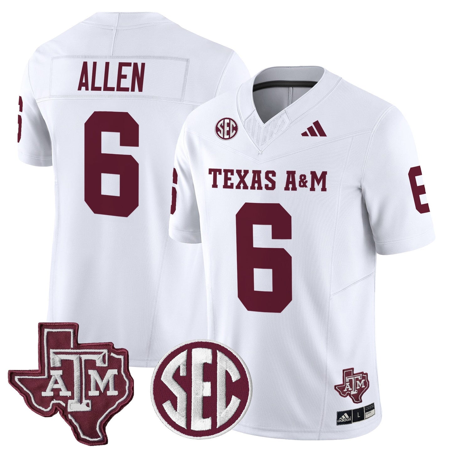 Men's Texas A&M Aggies 2025 Vapor Limited Jersey - All Stitched