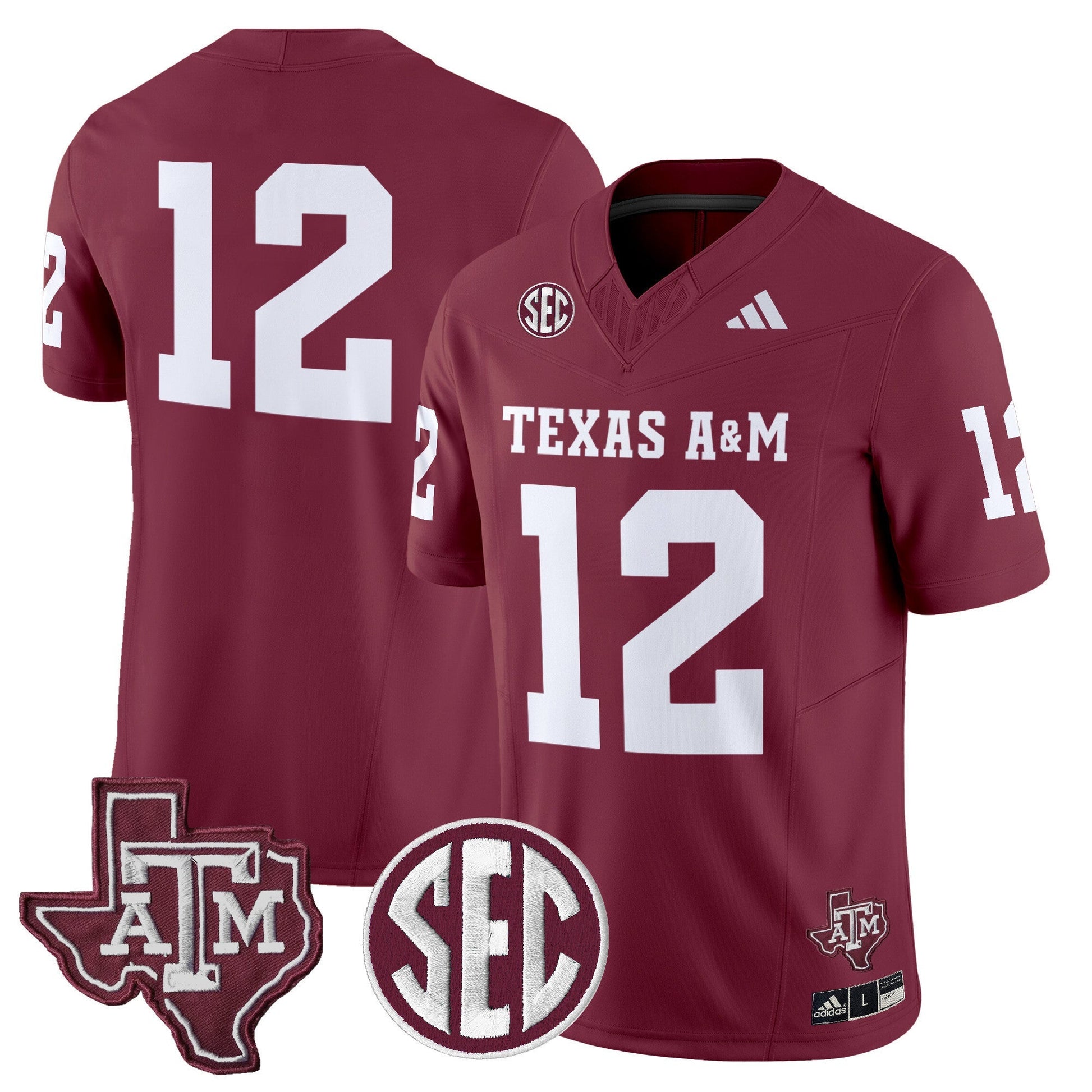 Men's Texas A&M Aggies 2025 Vapor Limited Jersey - All Stitched