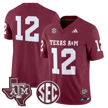 Men's Texas A&M Aggies 2025 Vapor Limited Jersey - All Stitched