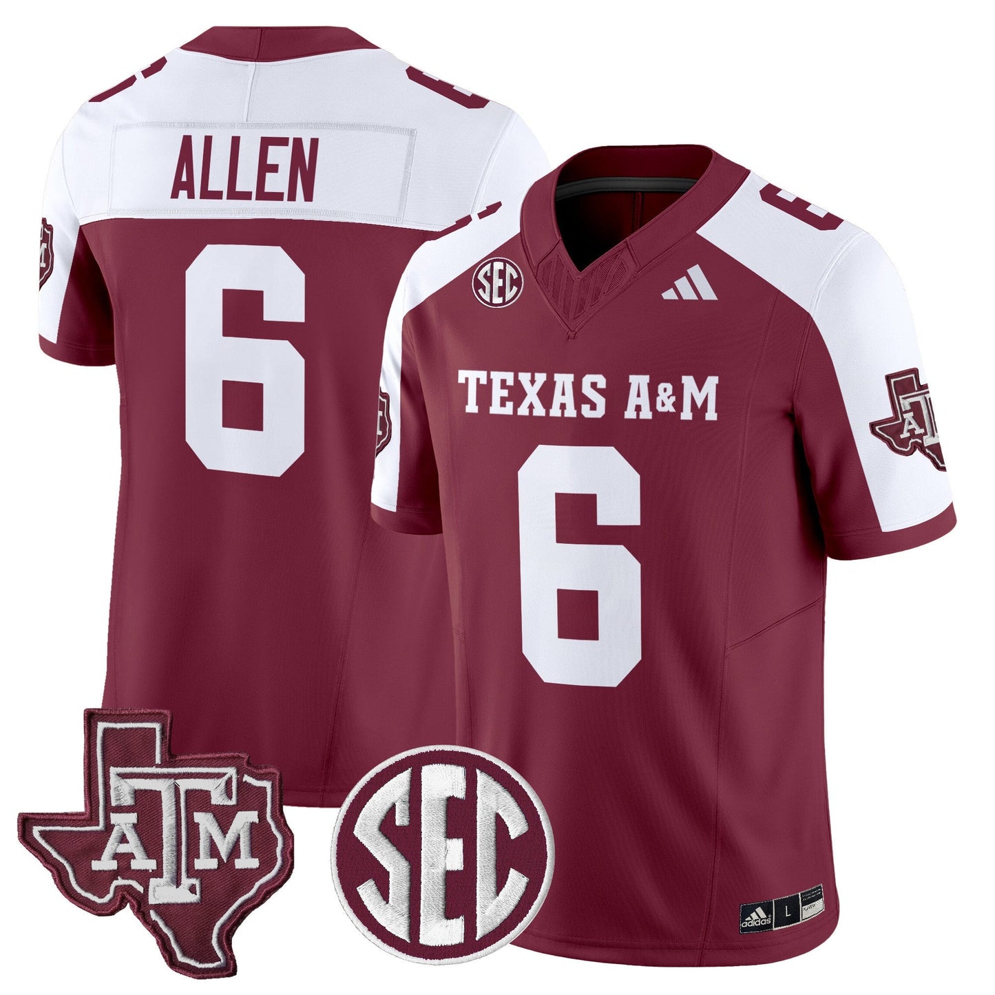 Men's Texas A&M Aggies 2025 Vapor Limited Jersey - All Stitched