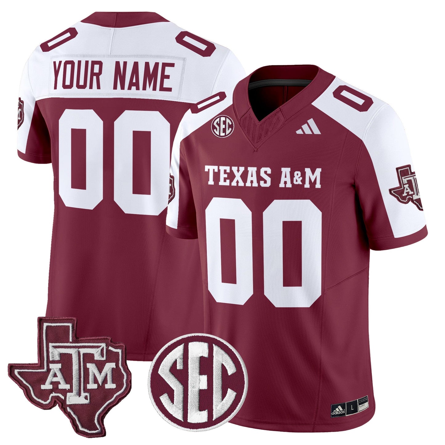 Texas A&M Aggies 2025 Vapor Limited Custom Jersey - All Stitched