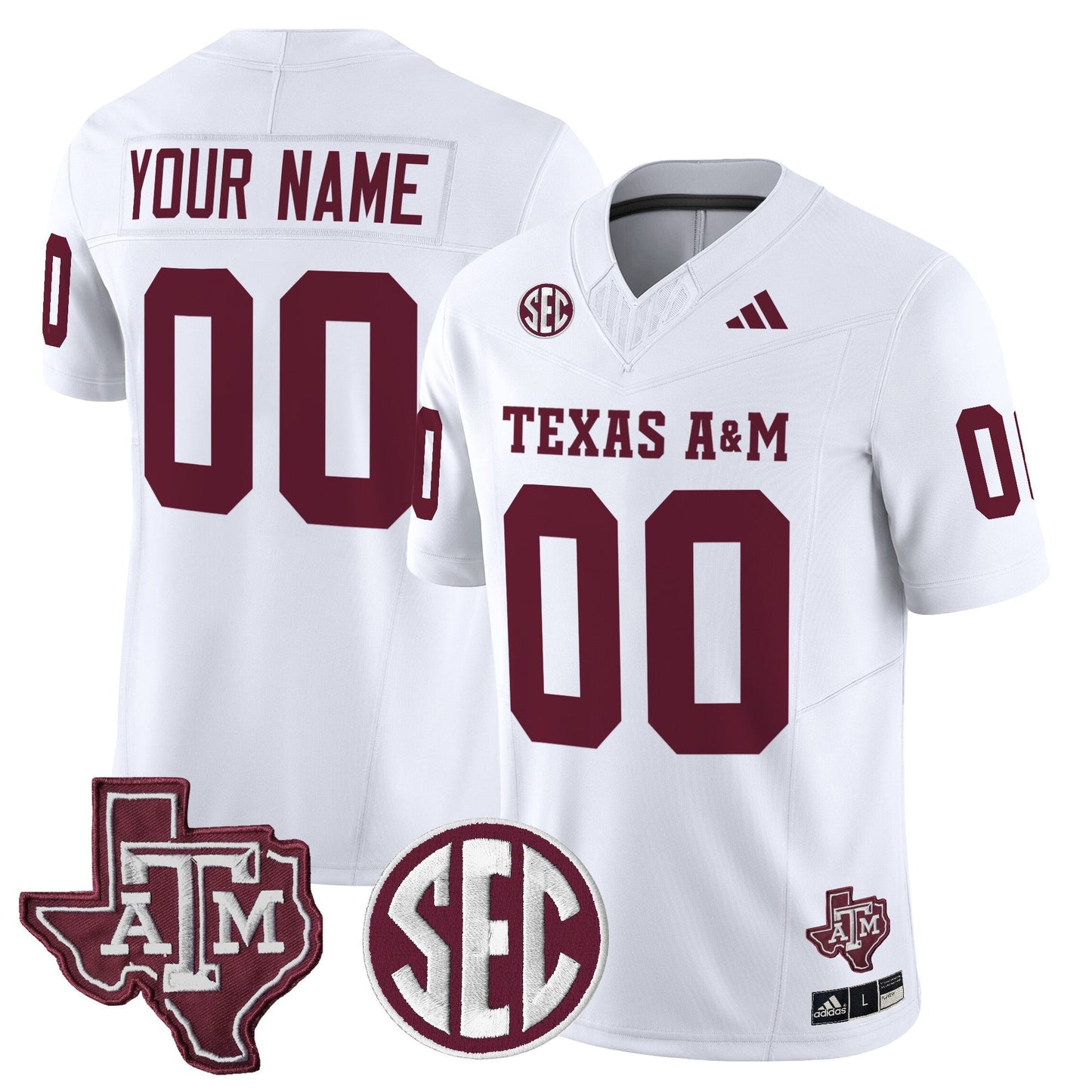 Texas A&M Aggies 2025 Vapor Limited Custom Jersey - All Stitched