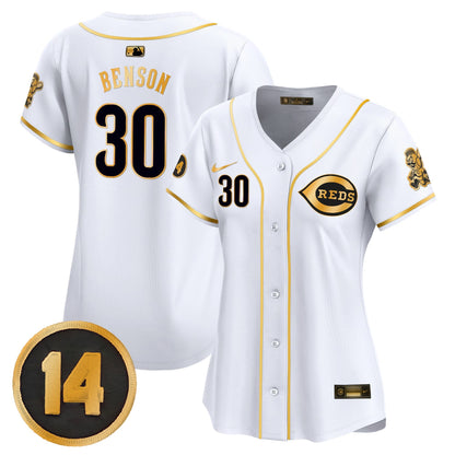 Women's Cincinnati Reds Pete Rose Patch Vapor Premier Limited Jersey - All Stitched