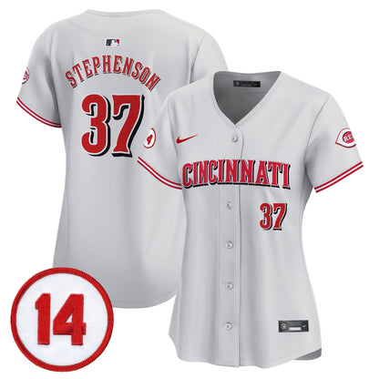 Women's Cincinnati Reds Pete Rose Patch Vapor Premier Limited Jersey - All Stitched