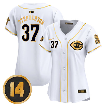 Women's Cincinnati Reds Pete Rose Patch Vapor Premier Limited Jersey - All Stitched