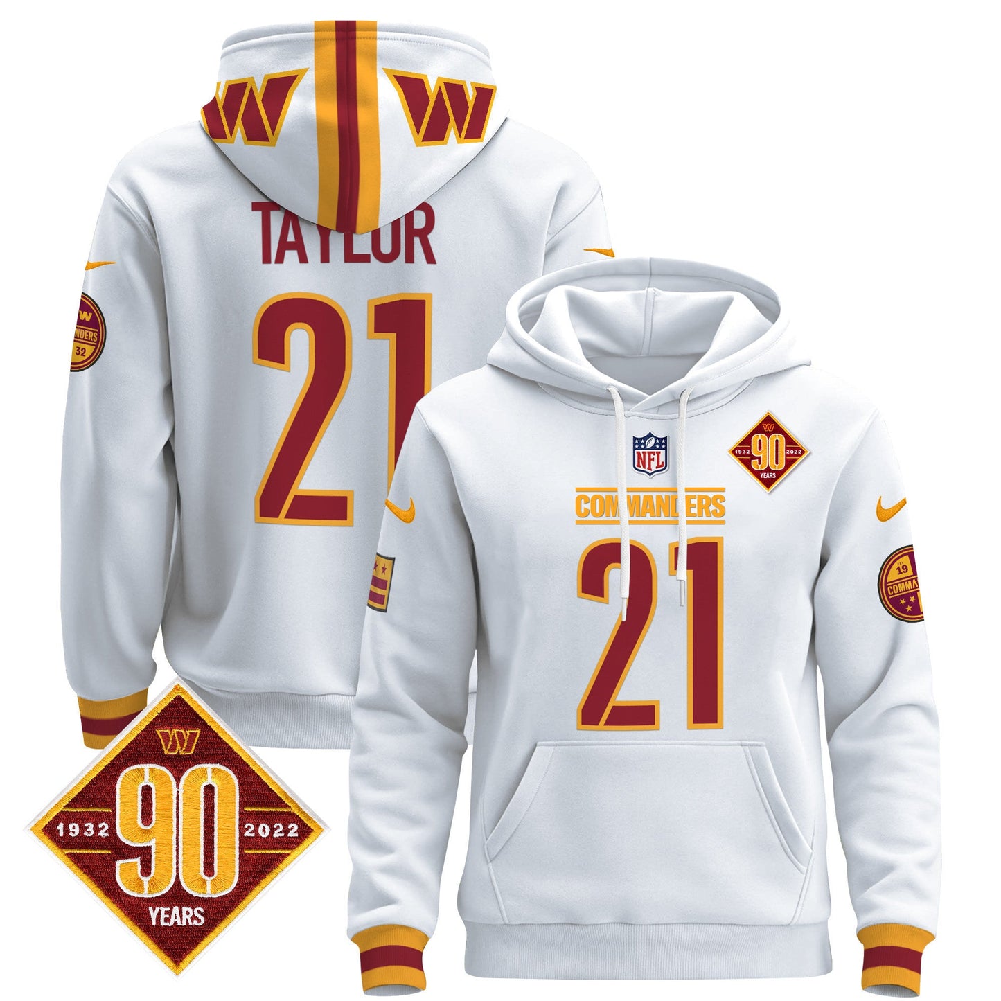 Men's Washington Commanders 2024 Pullover Hoodie - All Stitched