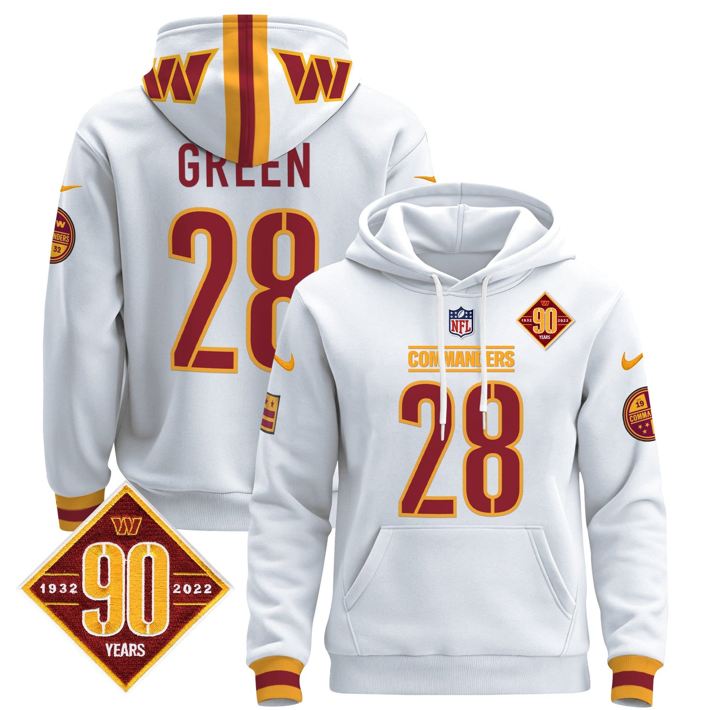 Men's Washington Commanders 2024 Pullover Hoodie - All Stitched