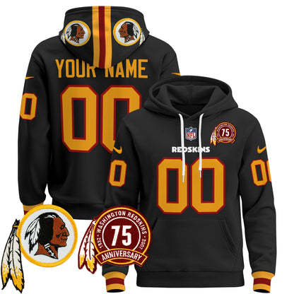 Washington Redskins 2024 Custom Pullover Hoodie - All Stitched