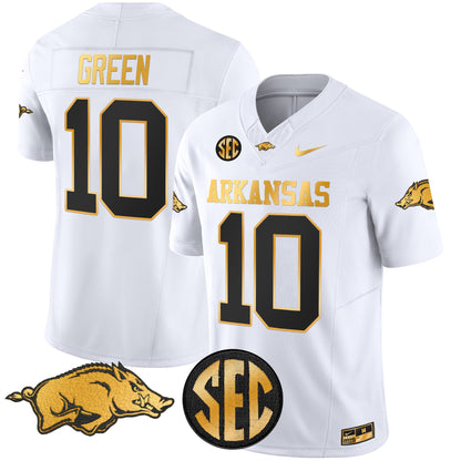 Arkansas Razorbacks Gold Vapor Limited Jersey - All Stitched