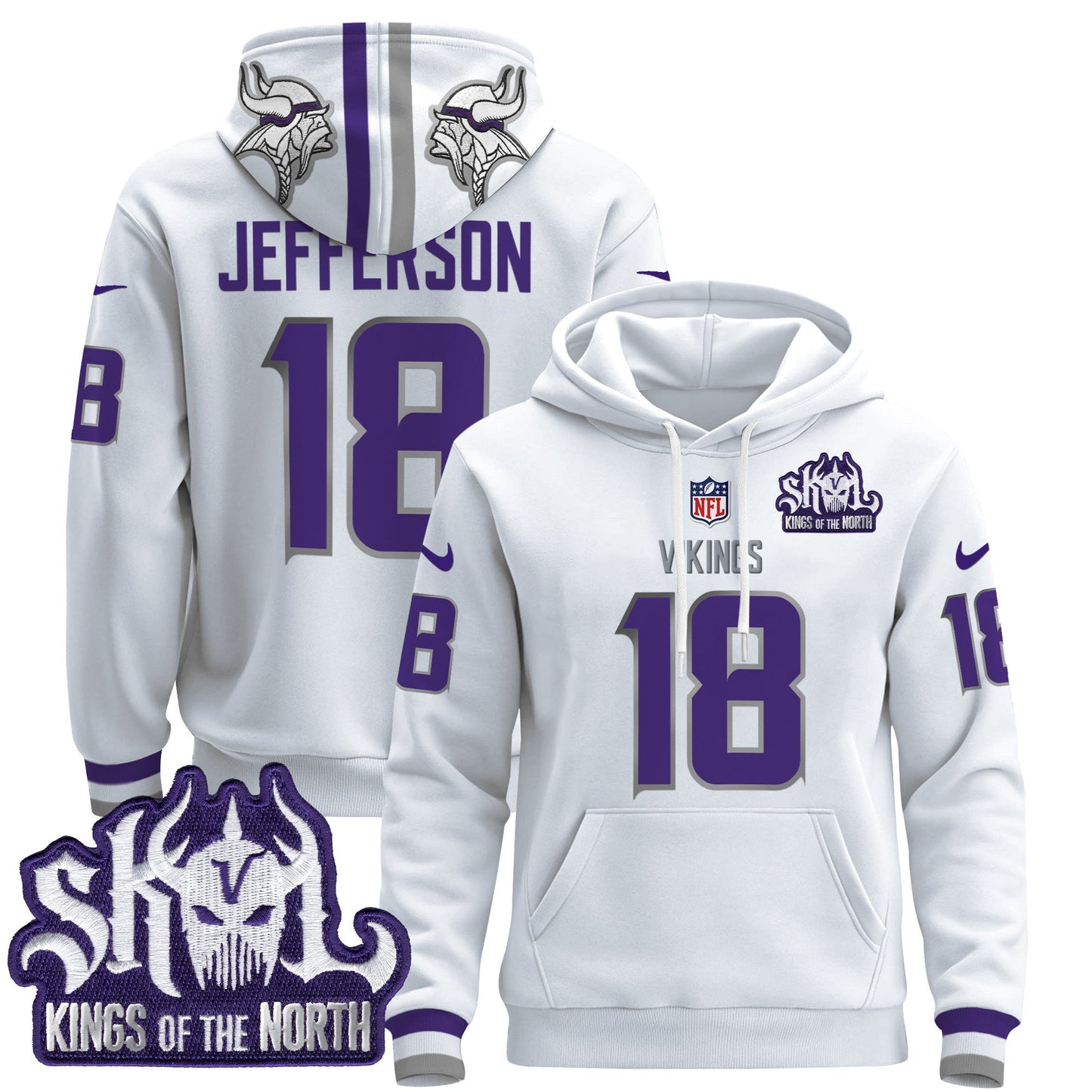 Men's Minnesota Vikings 2025 Pullover Hoodie - All Stitched