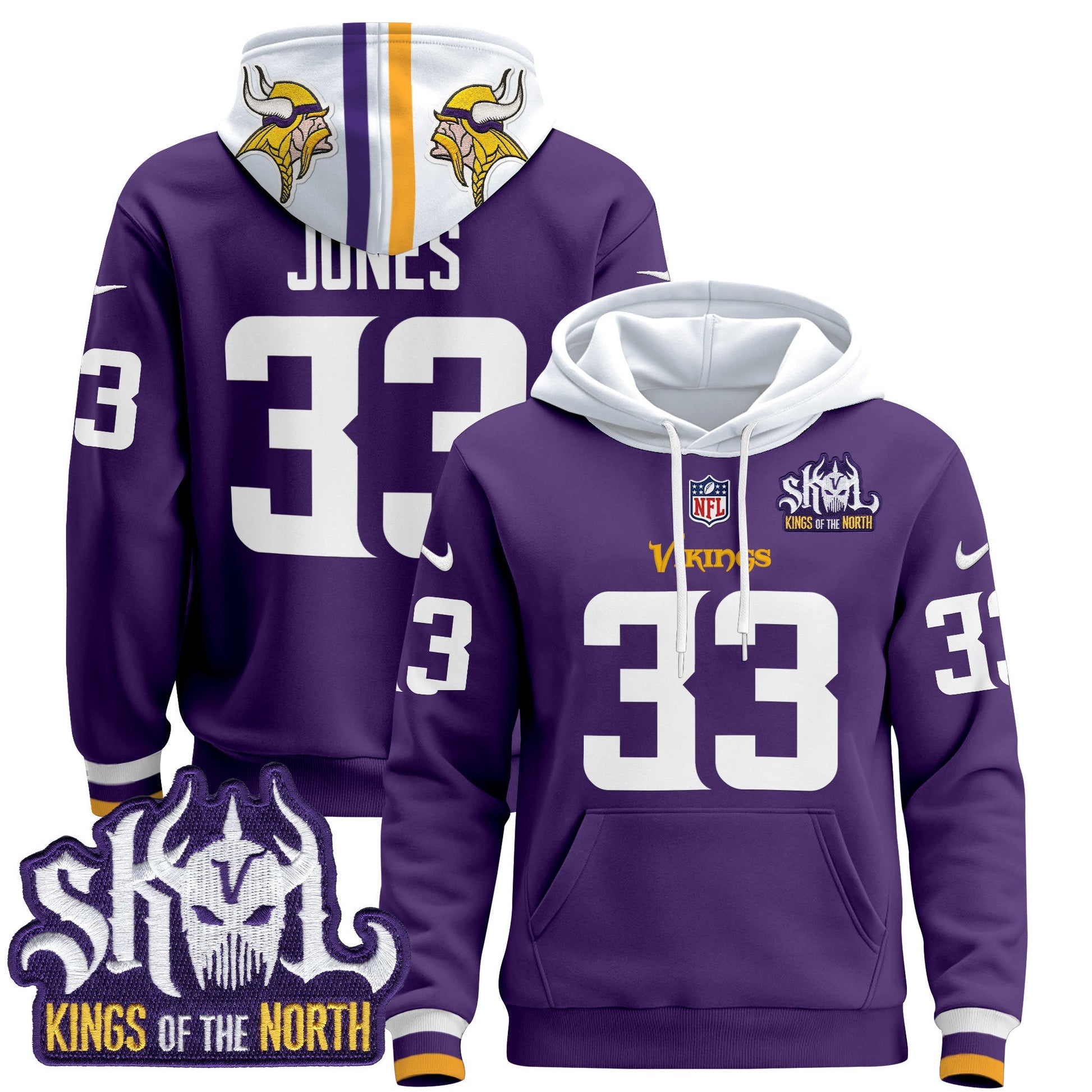 Men's Minnesota Vikings 2025 Pullover Hoodie - All Stitched