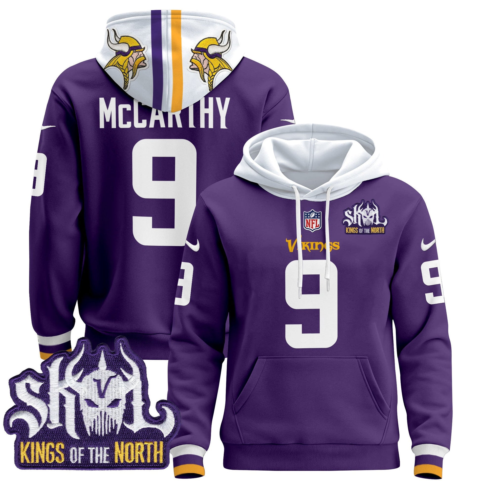 Men's Minnesota Vikings 2025 Pullover Hoodie - All Stitched