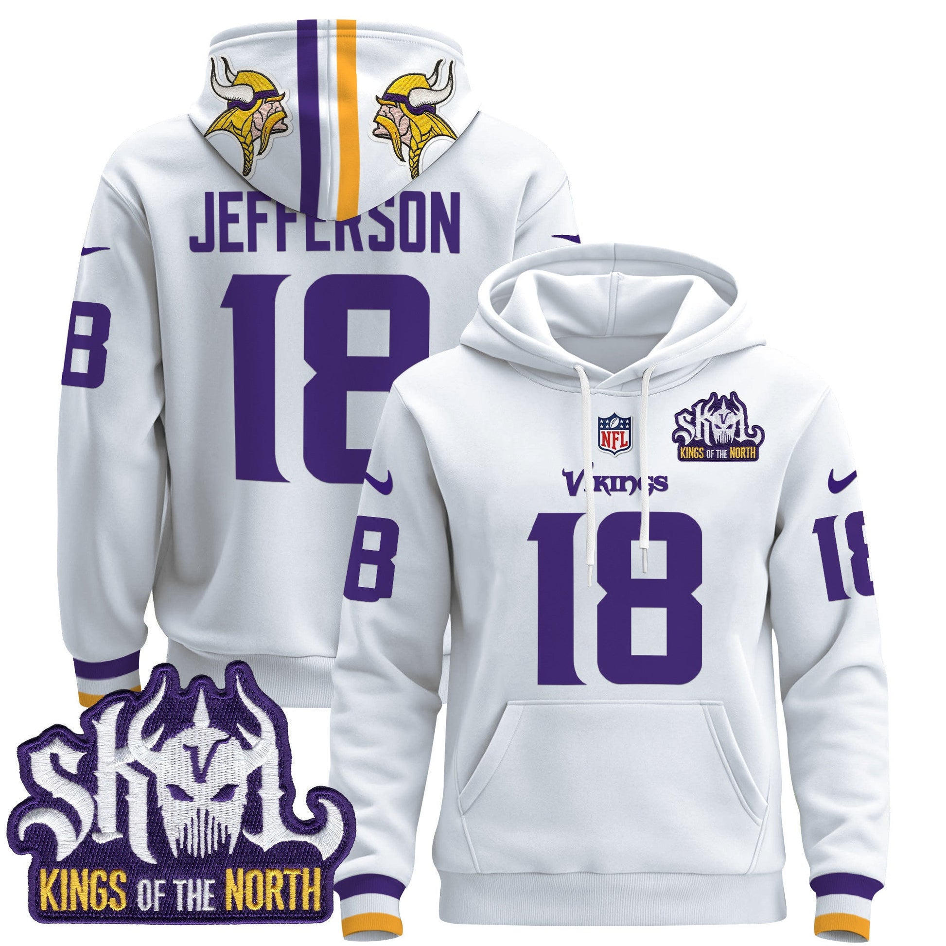 Men's Minnesota Vikings 2025 Pullover Hoodie - All Stitched