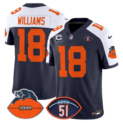 Men's Chicago Bears Dick Butkus Patch Throwback Vapor Limited Jersey - All Stitched