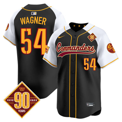 Men's Washington Commanders 90th Anniversary Patch Vapor Premier Limited Jersey - All Stitched