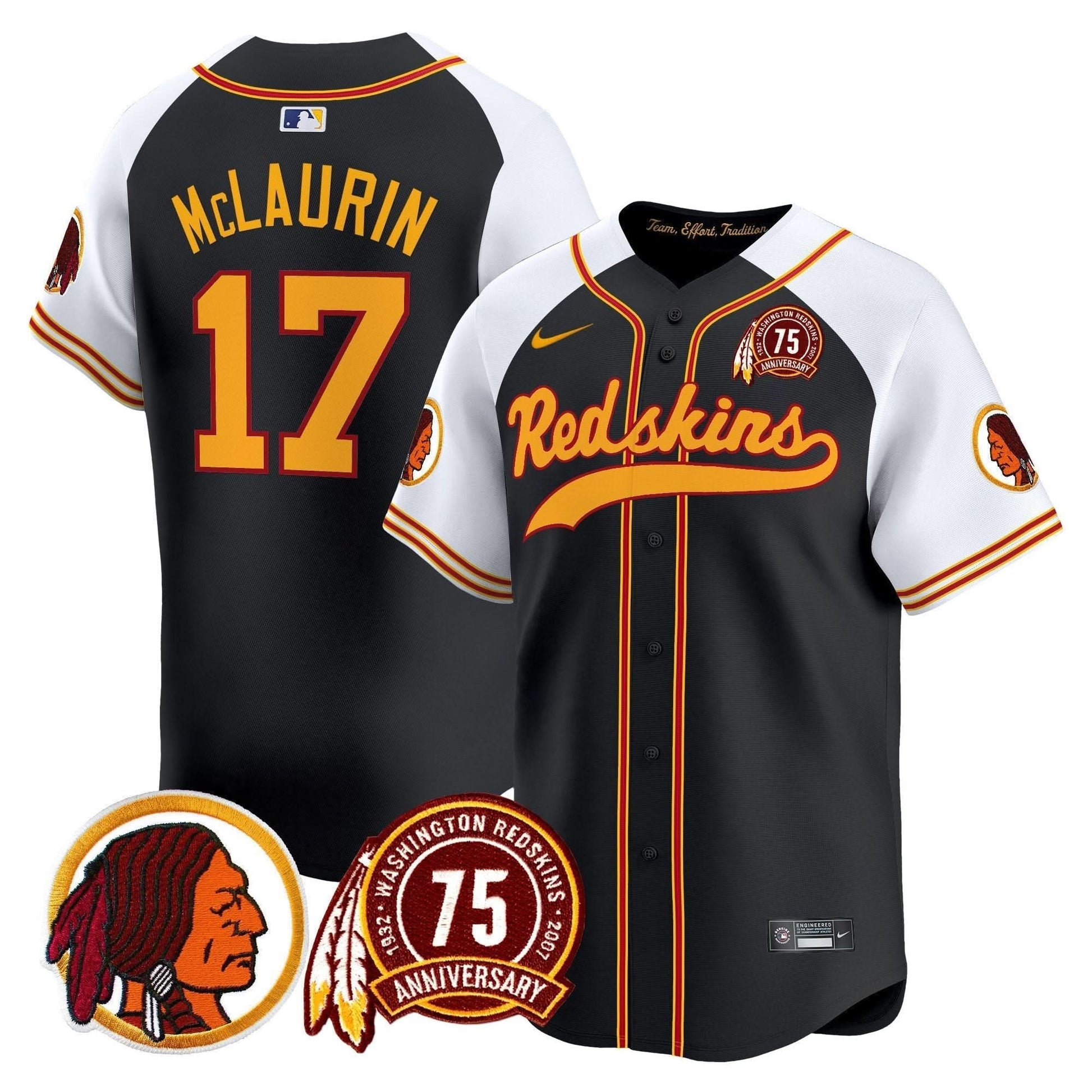 WR 75th Patch Throwback Vapor Premier Limited Jersey - All Stitched