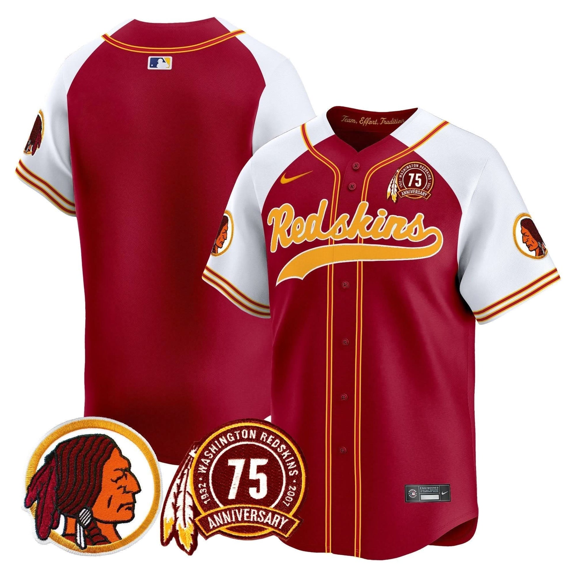 WR 75th Patch Throwback Vapor Premier Limited Jersey - All Stitched