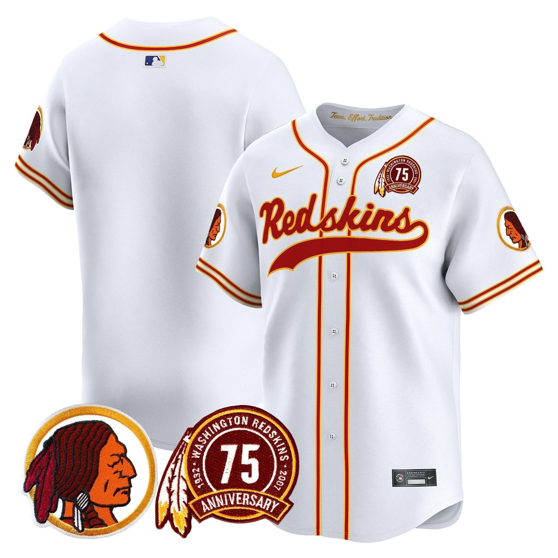 WR 75th Patch Throwback Vapor Premier Limited Jersey - All Stitched