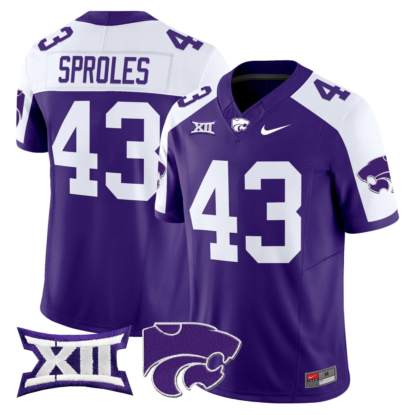 Men's Kansas State Wildcats 2025 Vapor Limited Jersey - All Stitched