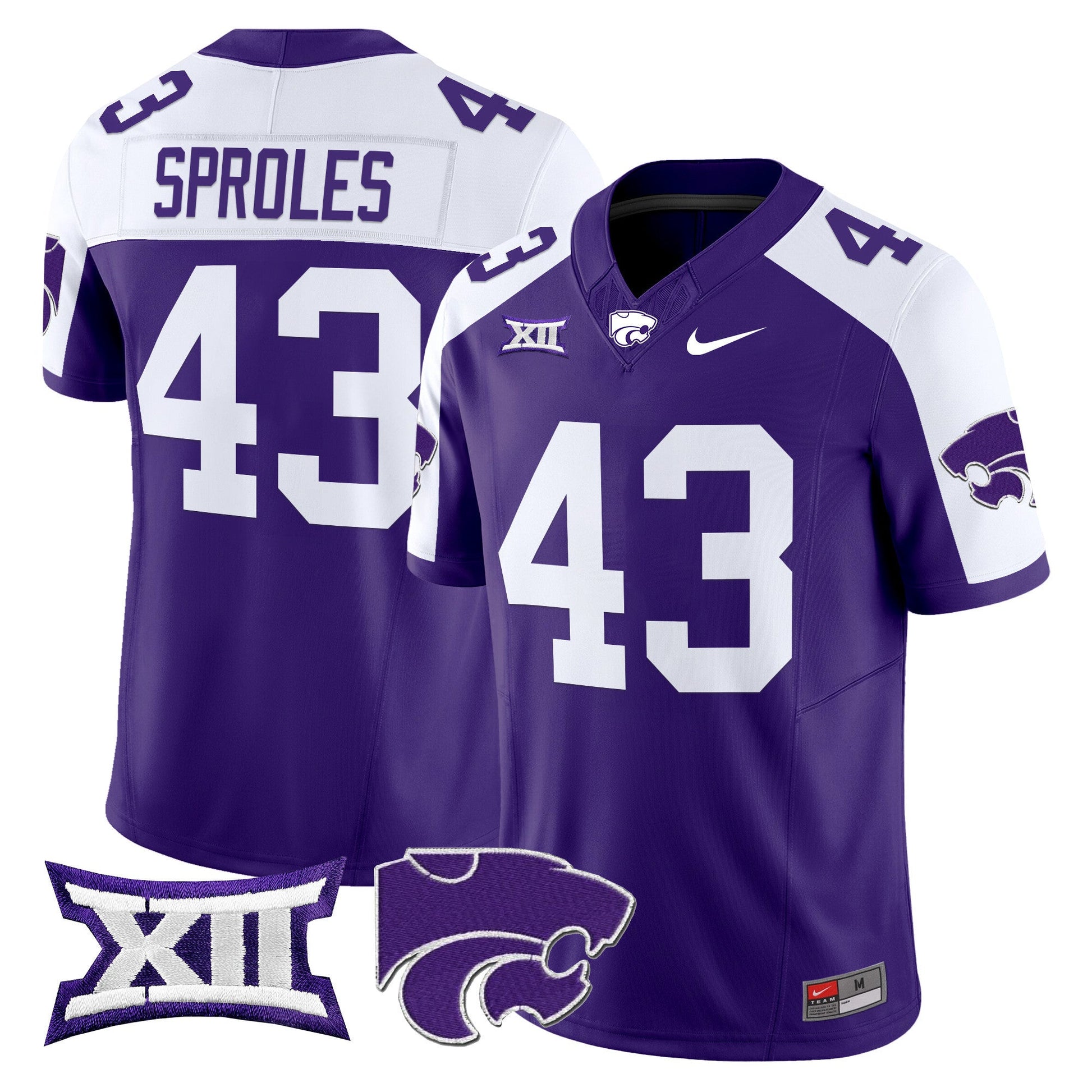Men's Kansas State Wildcats 2025 Vapor Limited Jersey - All Stitched