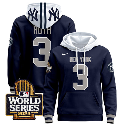 New York Yankees 2024 World Series Pullover Hoodie - All Stitched