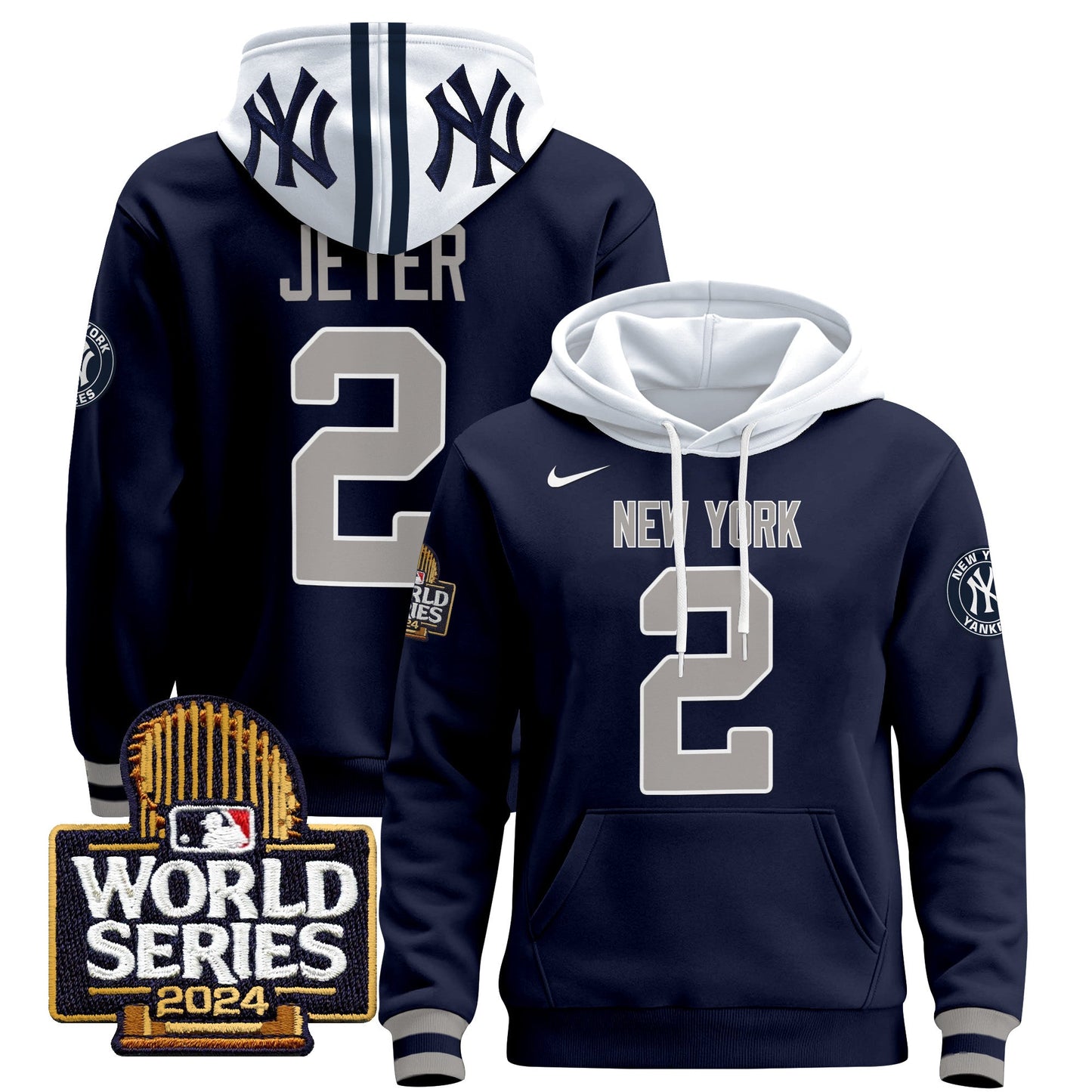 New York Yankees 2024 World Series Pullover Hoodie - All Stitched