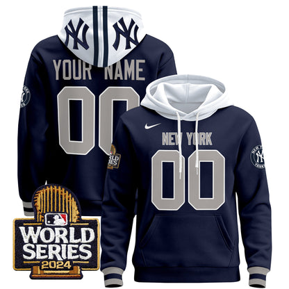 New York Yankees 2024 World Series Custom Pullover Hoodie - All Stitched