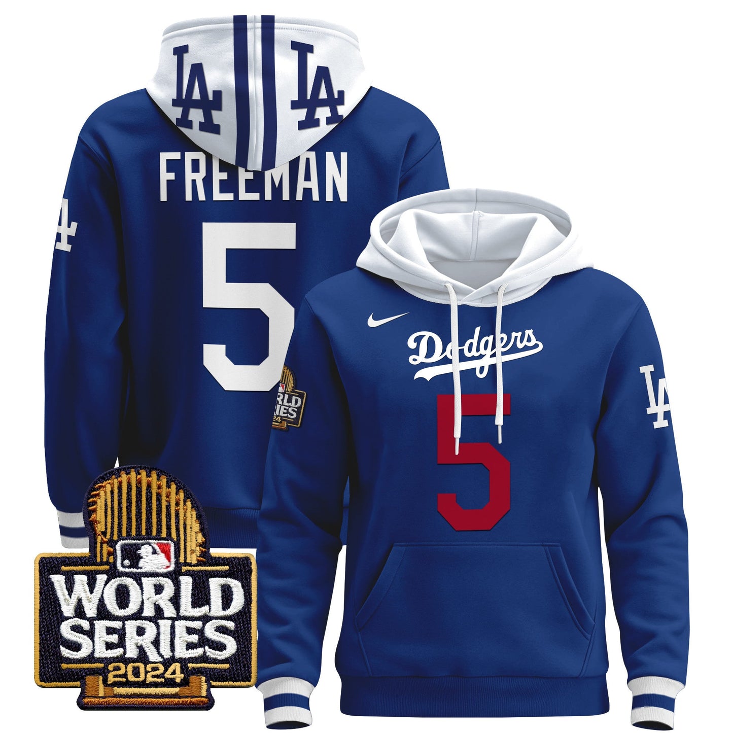 Dodgers 2024 World Series Pullover Hoodie - All Stitched