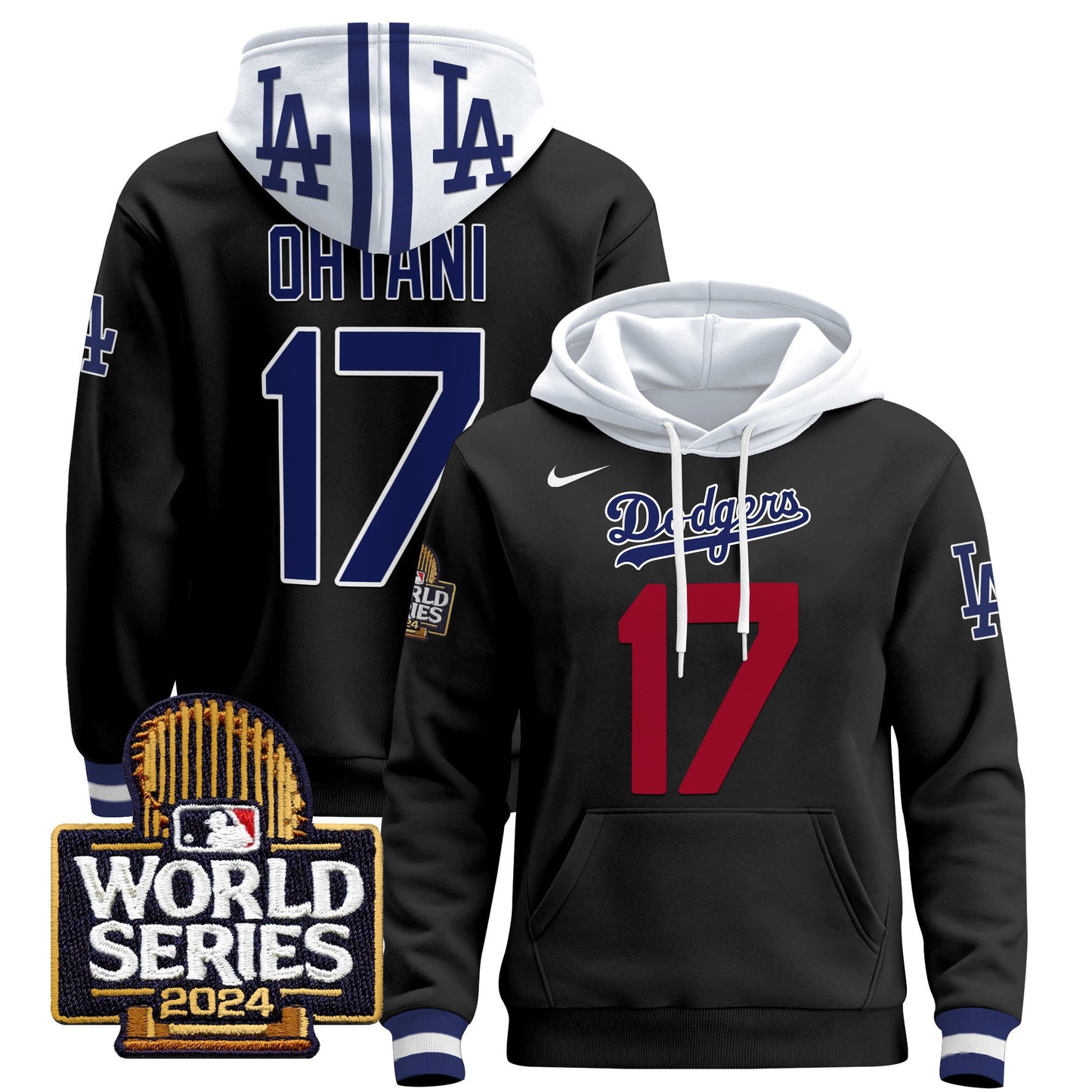 Dodgers 2024 World Series Pullover Hoodie - All Stitched