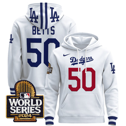 Dodgers 2024 World Series Pullover Hoodie - All Stitched